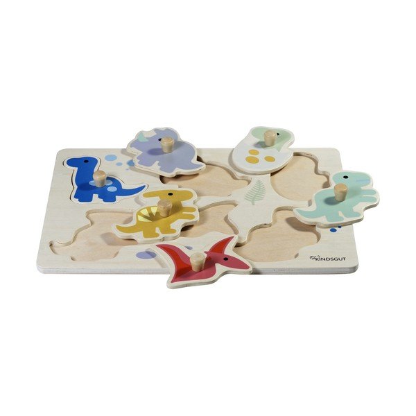 Puzzle (număr de piese 6) de inserat din lemn Dinosaurs – Kindsgut-image-1