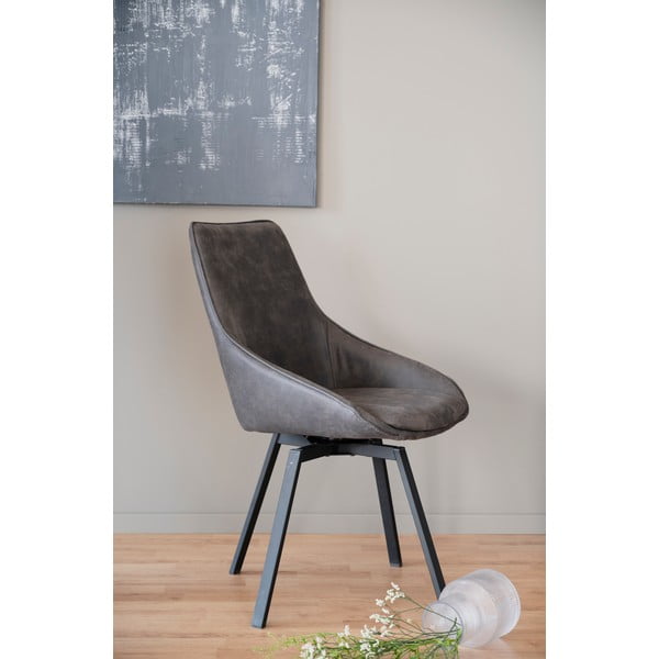 Scaun rotativ de birou gri Alison - Rowico-image-1