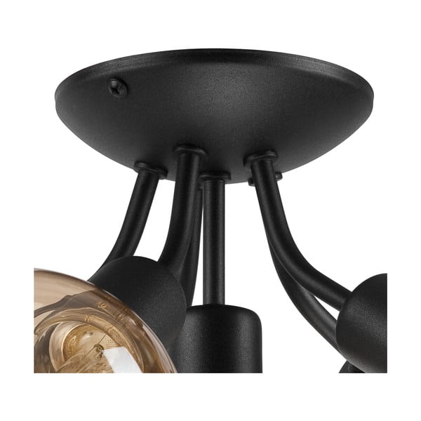 Plafonieră neagră fără abajur Viggo – LAMKUR-image-3