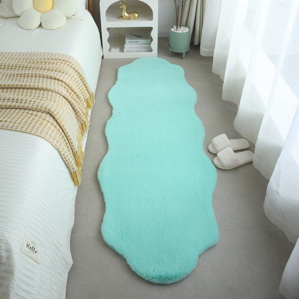 Blană verde-mentă sintetică 60x180 cm Caty – Ayyildiz Carpets-image-3