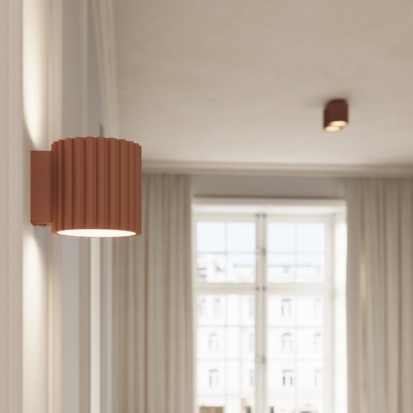 Aplică de perete maro deschis ø 10 cm Zora – Sollux-image-3