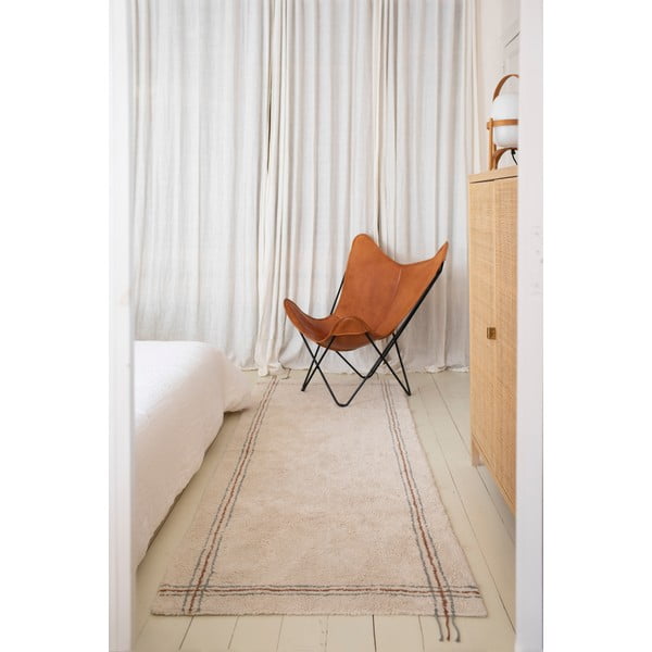 Covor tip traversă crem lavabil/țesut manual din bumbac 80x230 cm Cuisine Natural – Lorena Canals-image-4