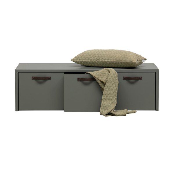 Dulap pentru copii verde-gri din lemn   de pin 120x36 cm Stage – vtwonen-image-4