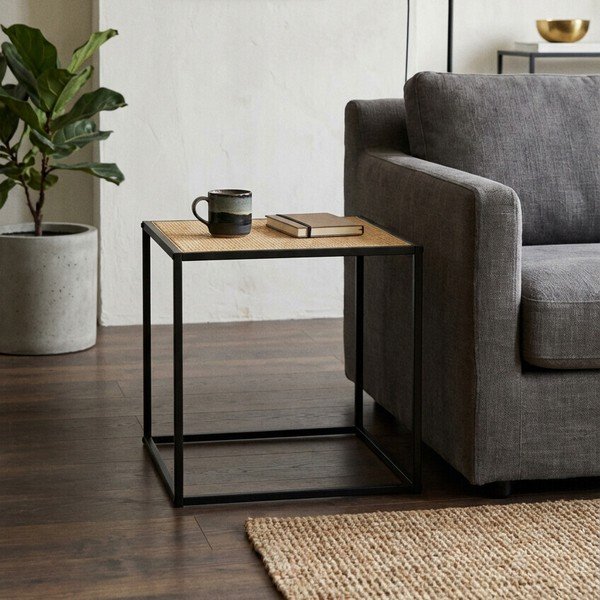 Măsuță auxiliară din ratan 44x44 cm Depok – Premier Housewares-image-3