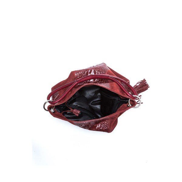 Geantă din piele  Isabella Rhea Coco, roșie -image-4