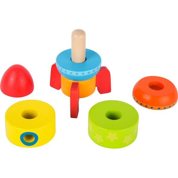 Joc din piese de lemn pentru copii Legler Rocket-image-3