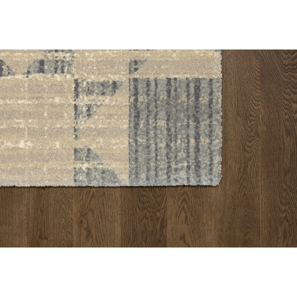 Covor bej din lână 133x190 cm Frotage beige – Agnella-image-3