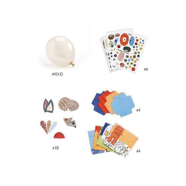 Set DIY pentru copii Djeco DIY „Baloane drăguțe”-image-2