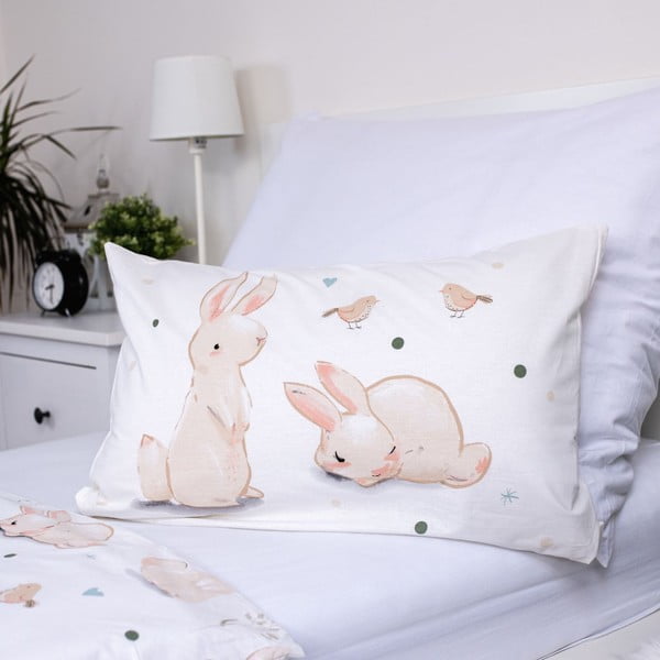 Lenjerie de pat pentru copii din bumbac pentru pătuț 100x135 cm Bunnies – Jerry Fabrics-image-3