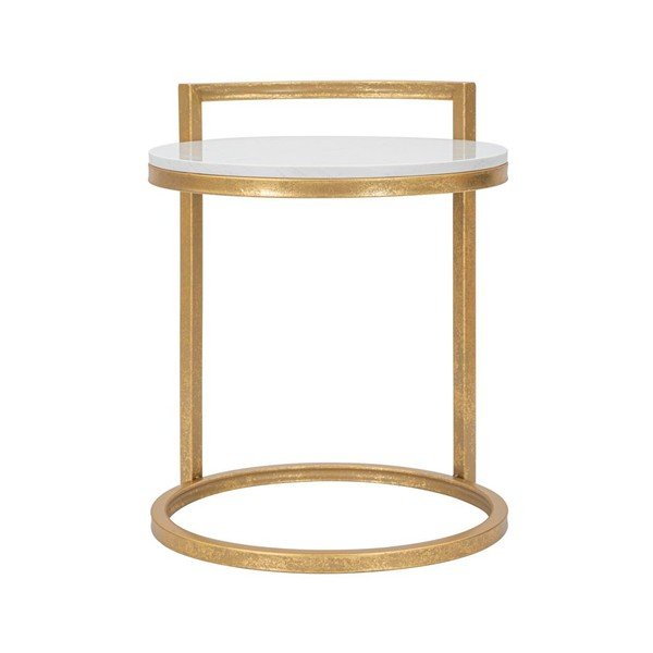 Măsuță auxiliară rotundă cu blat din marmură ø 40,5 cm Round Marble – Mauro Ferretti-image-3