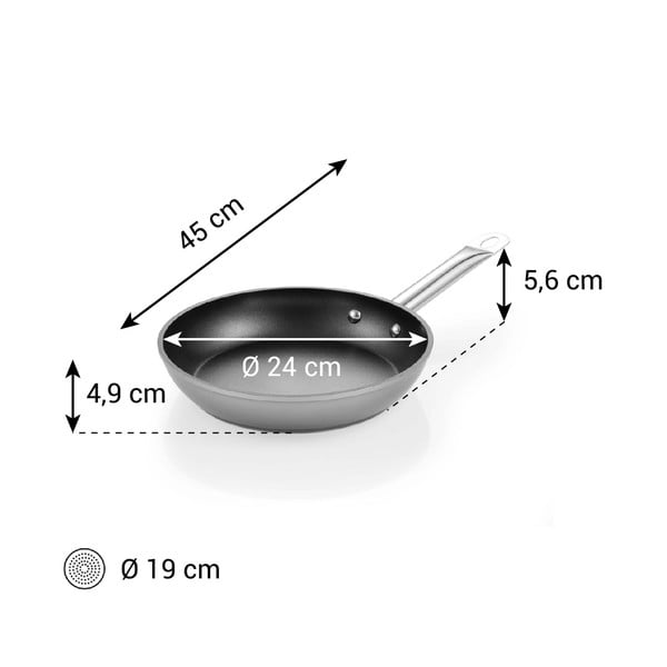 Tigaie cu suprafață antiaderentă din aluminiu ø 24 cm GrandChef+ – Tescoma-image-1