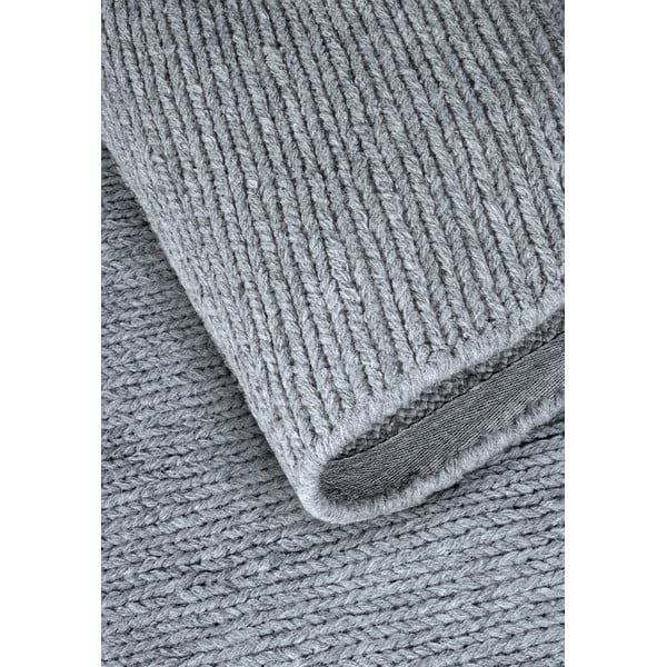 Covor gri țesut manual rotund din lână ø 160 cm Francois – Villeroy&Boch-image-3