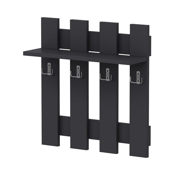 Cuier de perete negru Utica – Kalune Design-image-2