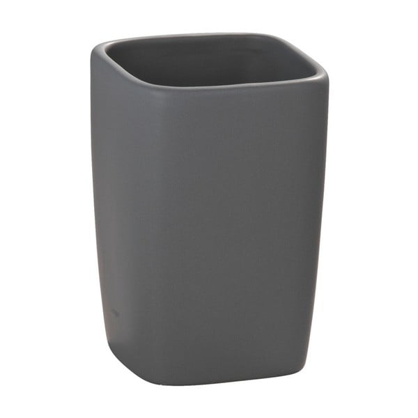 Recipient din ceramică pentru periuțele de dinți Wenko Faro, gri-image-2