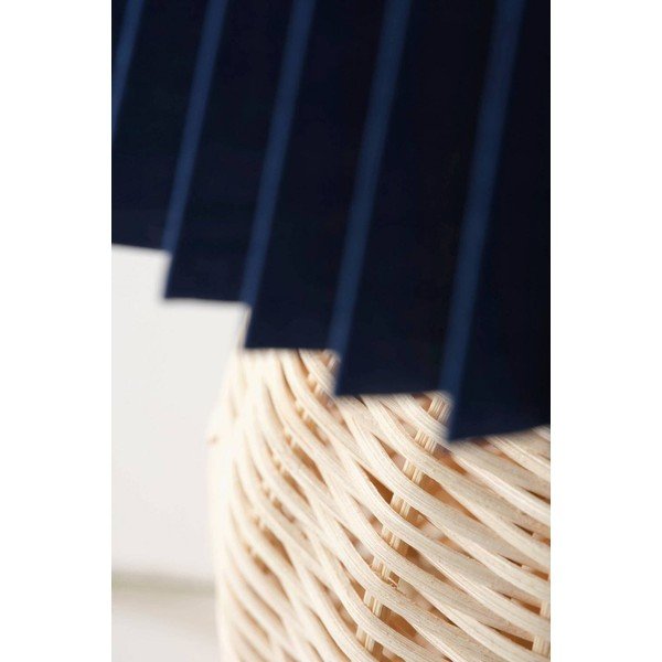 Veioză albastră/în culoare naturală din ratan (înălțime 36 cm) Sisal – Jotex-image-4