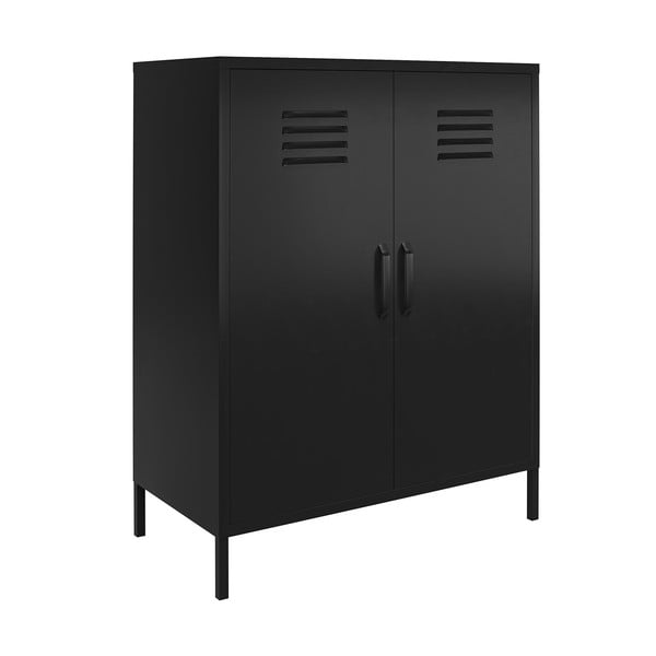 Dulap negru din metal 40x102x80 cm Mission District – Støraa-image-2