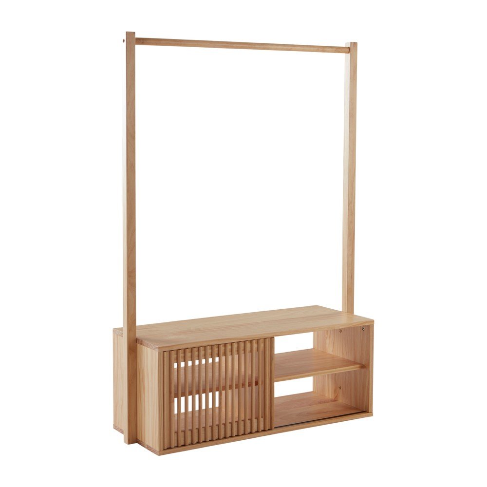 Set pentru hol în culoare naturală deschisă din lemn de pin 108x200x42 cm Svanshall – Jotex