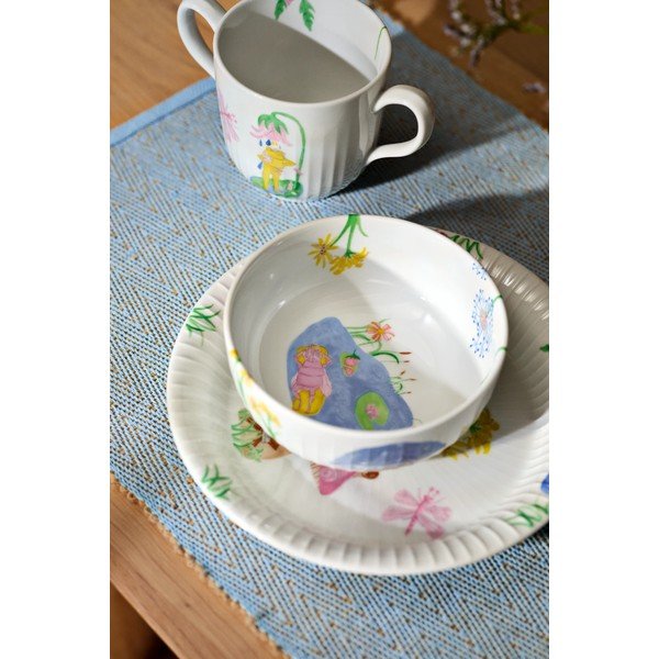 Set de veselă pentru copii 3 buc. din porțelan Hammershøi Kids – Kähler Design-image-1