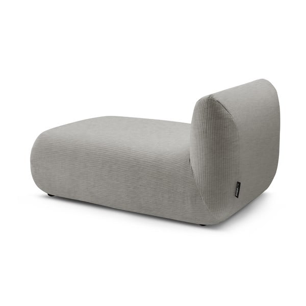 Modul pentru canapea bej cu tapițerie din catifea reiată Lecomte – Bobochic Paris-image-4