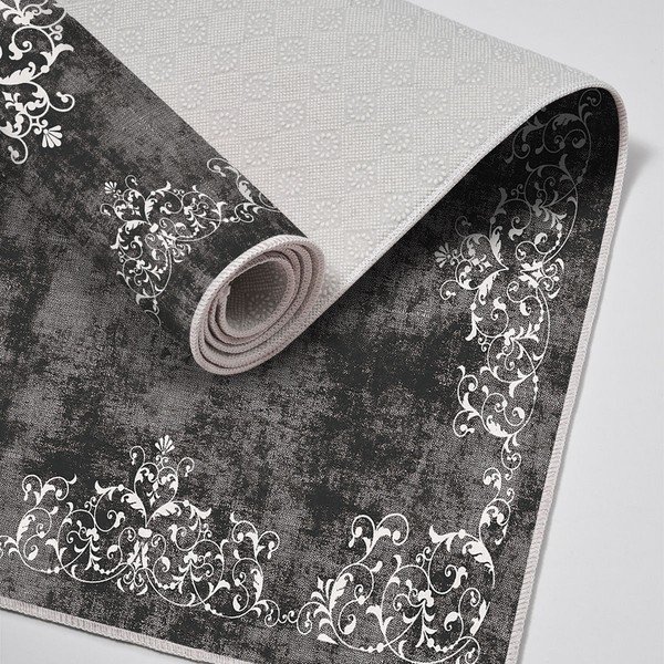 Covorașe de baie gri 2 buc. 60x100 cm – Foutastic-image-2