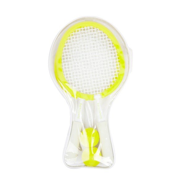 Set 2 palete și minge pentru tenis de plajă Sunnylife Neon-image-2