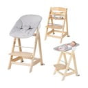 Scaun de masă pentru bebe gri deschis/în culoare naturală Style Born Up 2in1 – Roba