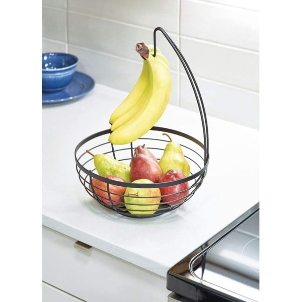Coș cu cârlig pentru fructe iDesign Austin, ø 27,31 cm, negru-image-3