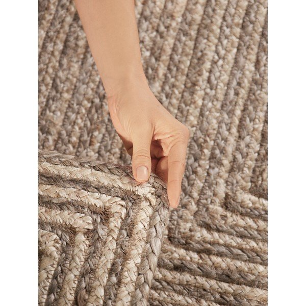Covor în culoare naturală deschisă/în culoare naturală închisă reversibil/țesut manual din iută 120x170 cm Juno – Hanse Home-image-3