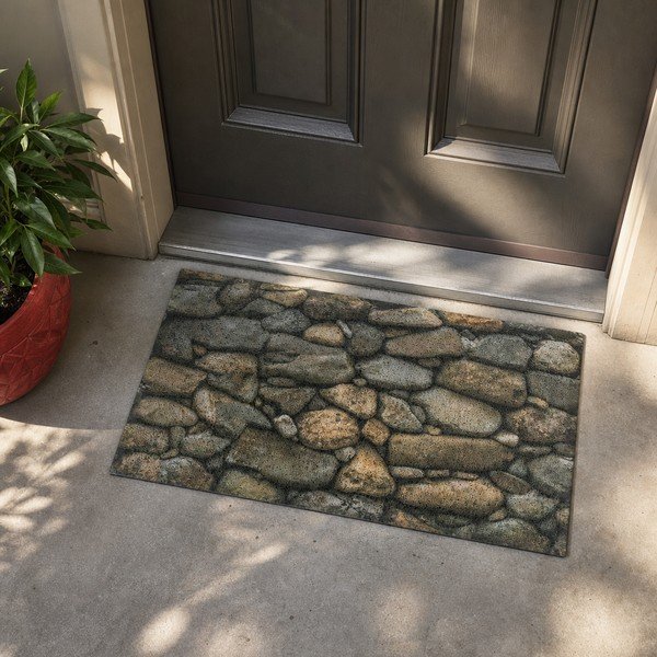 Covoraș de intrare 40x70 cm Stone – Artsy Doormats-image-3
