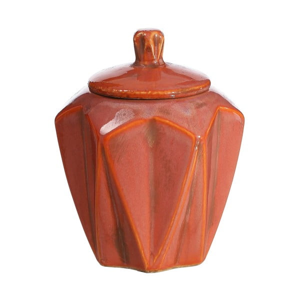 Vas decorativ din ceramică Ixia Salmon, ⌀ 14,5 cm, roșu