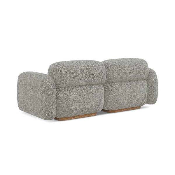Canapea modulară gri 190 cm Ailani – Makamii-image-3