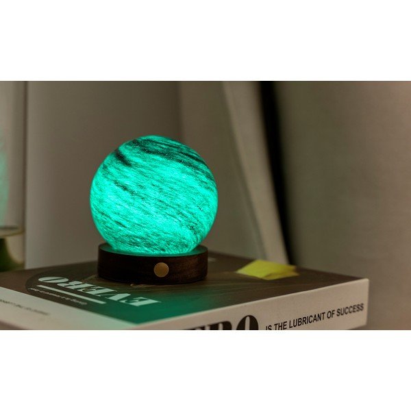 Decorațiune luminoasă maro închis/în culoare naturală închisă cu USB ø 8 cm Stellar Ocean – Gingko-image-1
