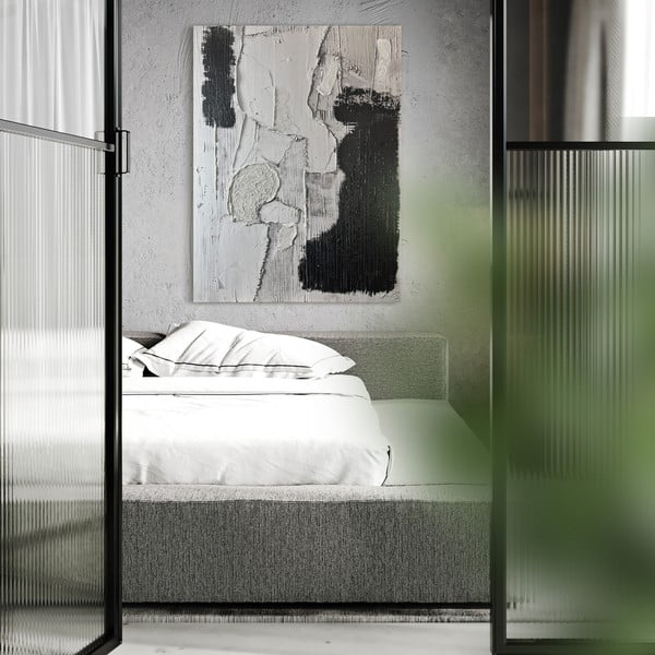 Tablou cu detalii pictate manual 70x100 cm Touch – Styler-image-2