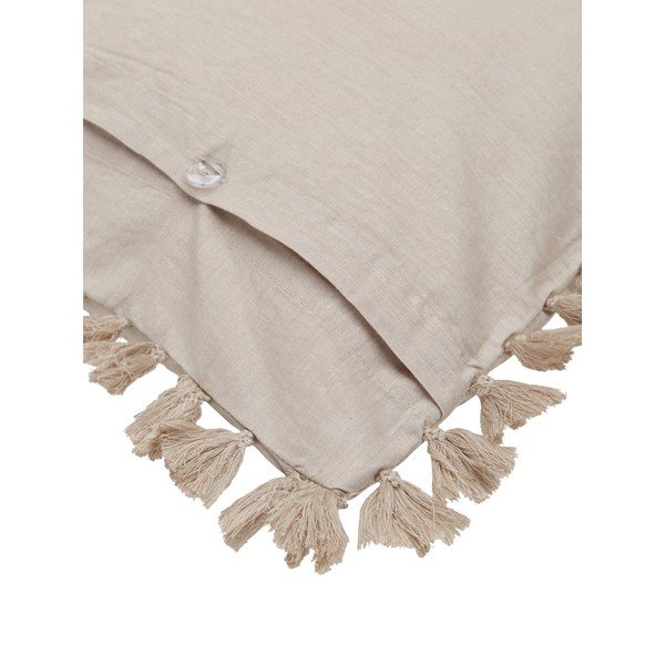 Set de 2 fețe de pernă decorative din bumbac ranforce Westwing Collection Polly, 40 x 80 cm, bej-image-3