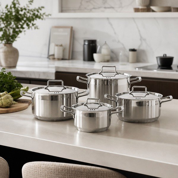 Set de vase pentru gătit din oțel inoxidabil Anett – Orion-image-1