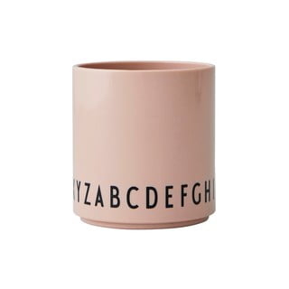 Cană pentru copii Design Letters Eat & Learn, roz