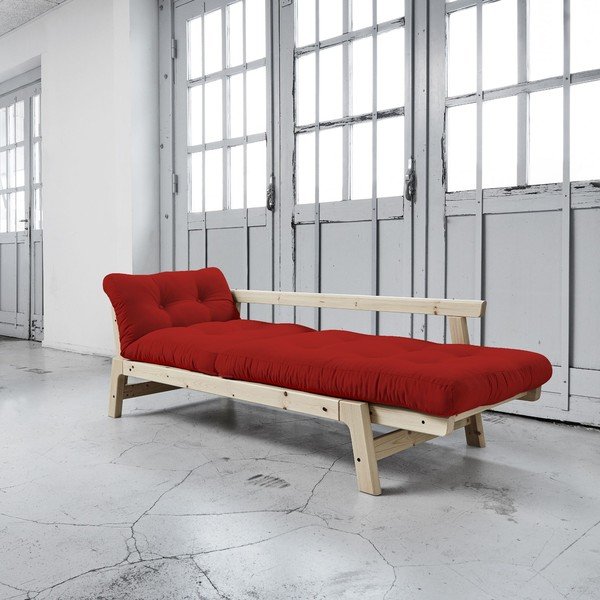 Canapea extensibilă Karup Step Natural/Red-image-3