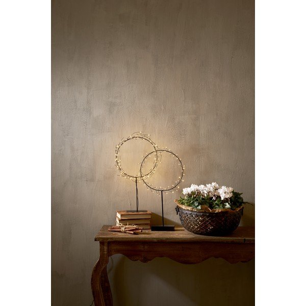 Decorațiune luminoasă neagră ø 24 cm  de  Crăciun Nike – Star Trading-image-3
