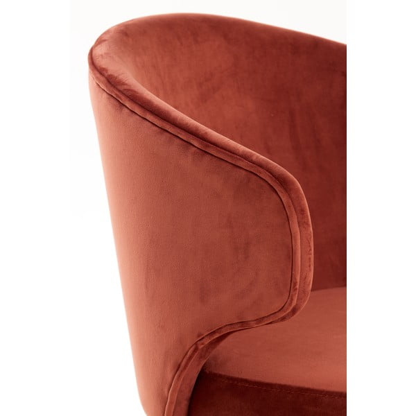 Set de scaune de sufragerie roșu deschis 2 buc. tapițat Kosaka – Light & Living-image-2