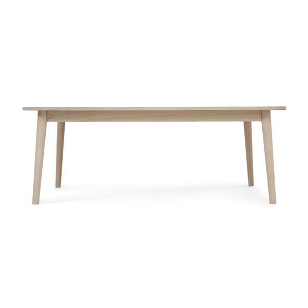 Măsuță de cafea în culoare naturală cu blat cu aspect de lemn de stejar 70x125 cm Nyborg – Furnhouse-image-2