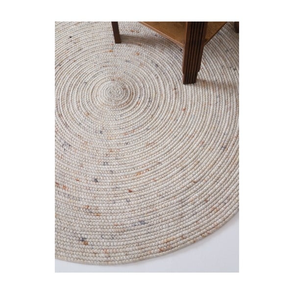 Covor pentru copii crem ø 140 cm Neethu Avoine – Nattiot-image-3