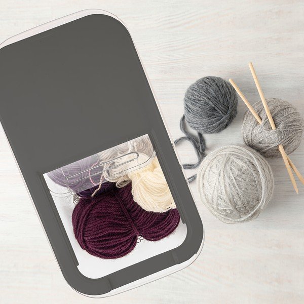 Cutie de depozitare din plastic cu capac 35x20x23 cm Slop – Orion-image-1