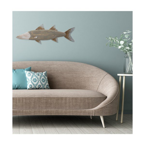Decorațiune de perete Mauro Ferretti Fish, 99 x 33,5 cm-image-1