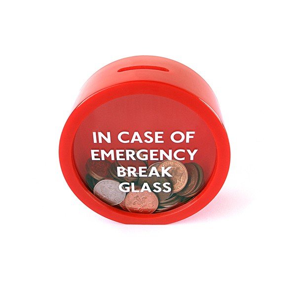 Pușculită cu sistem de agățare pe perete Suck UK Emergency Money Box-image-1