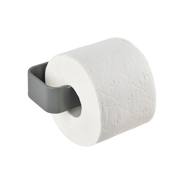 Suport pentru hârtie igienică gri de montat pe perete din metal Ume – Zone