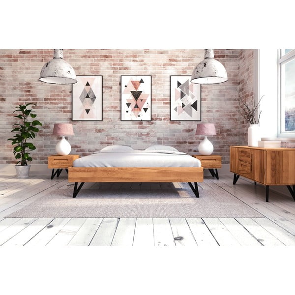 Pat dublu din lemn de fag 160x200 cm Golo - The Beds-image-3