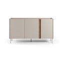 Comodă crem/în culoare naturală cu aspect de lemn de stejar 150x82,5x40,5 cm Lucile – Marckeric