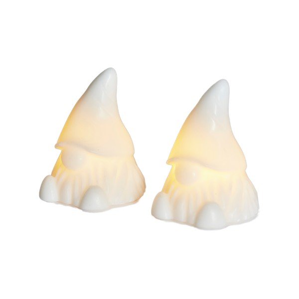 Decorațiuni luminoase albe 2 buc. cu baterii Coco – Sirius