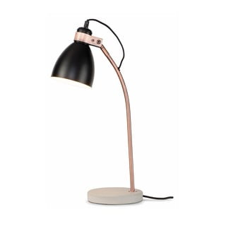Veioză neagră/gri cu abajur din metal (înălțime 50 cm) Denver – it's about RoMi