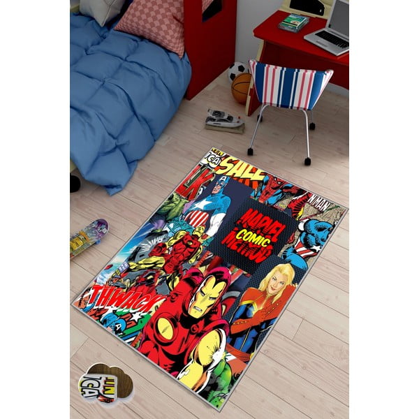 Covor antiderapant pentru copii Conceptum Hypnose Superheros, 180 x 280 cm-image-1